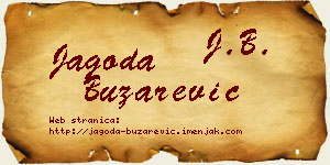 Jagoda Buzarević vizit kartica